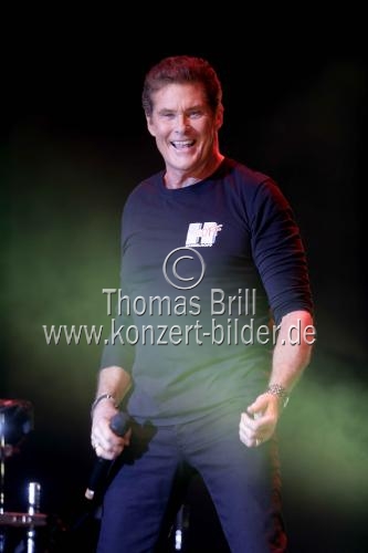 Amerikanische Schauspieler und Sänger David Hasselhoff gastiert auf seiner 
